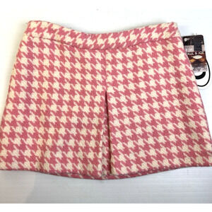 Paul & Joe For Target Wool Skirt Women's 7 Pink Check Short Work Academia Preppy
